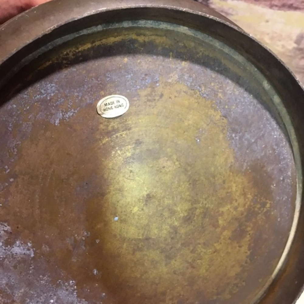 Vintage Brass Planter Pot Flower View 6